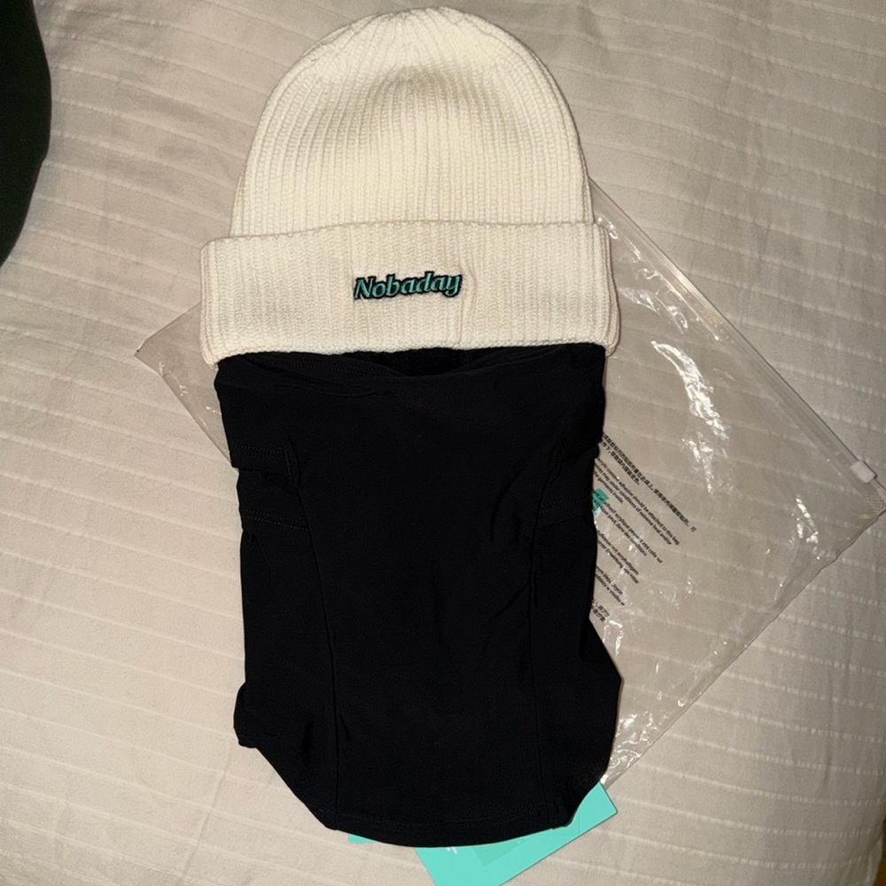 Face mask knit cap